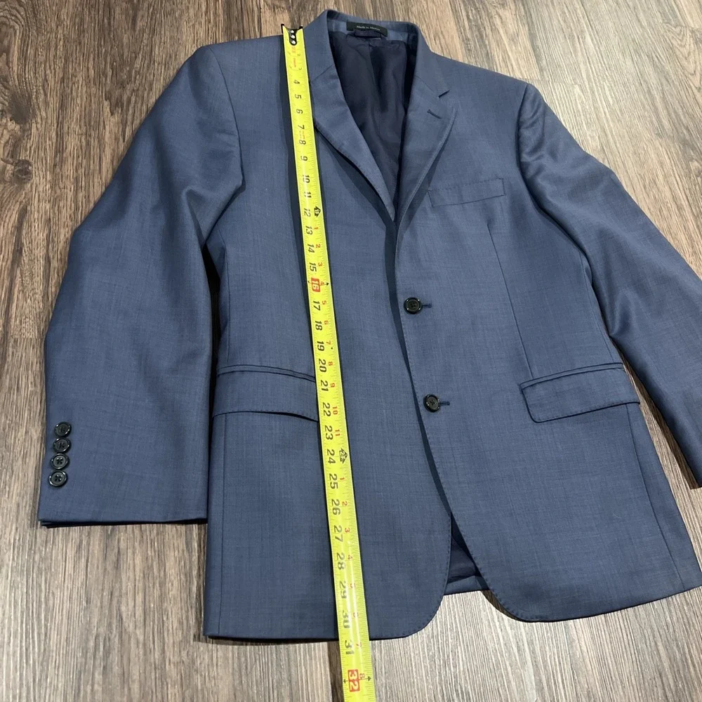 Lauren Ralph Lauren Black Label Slim Fit Mens Blue Jacket Blazer Size 42R Wool